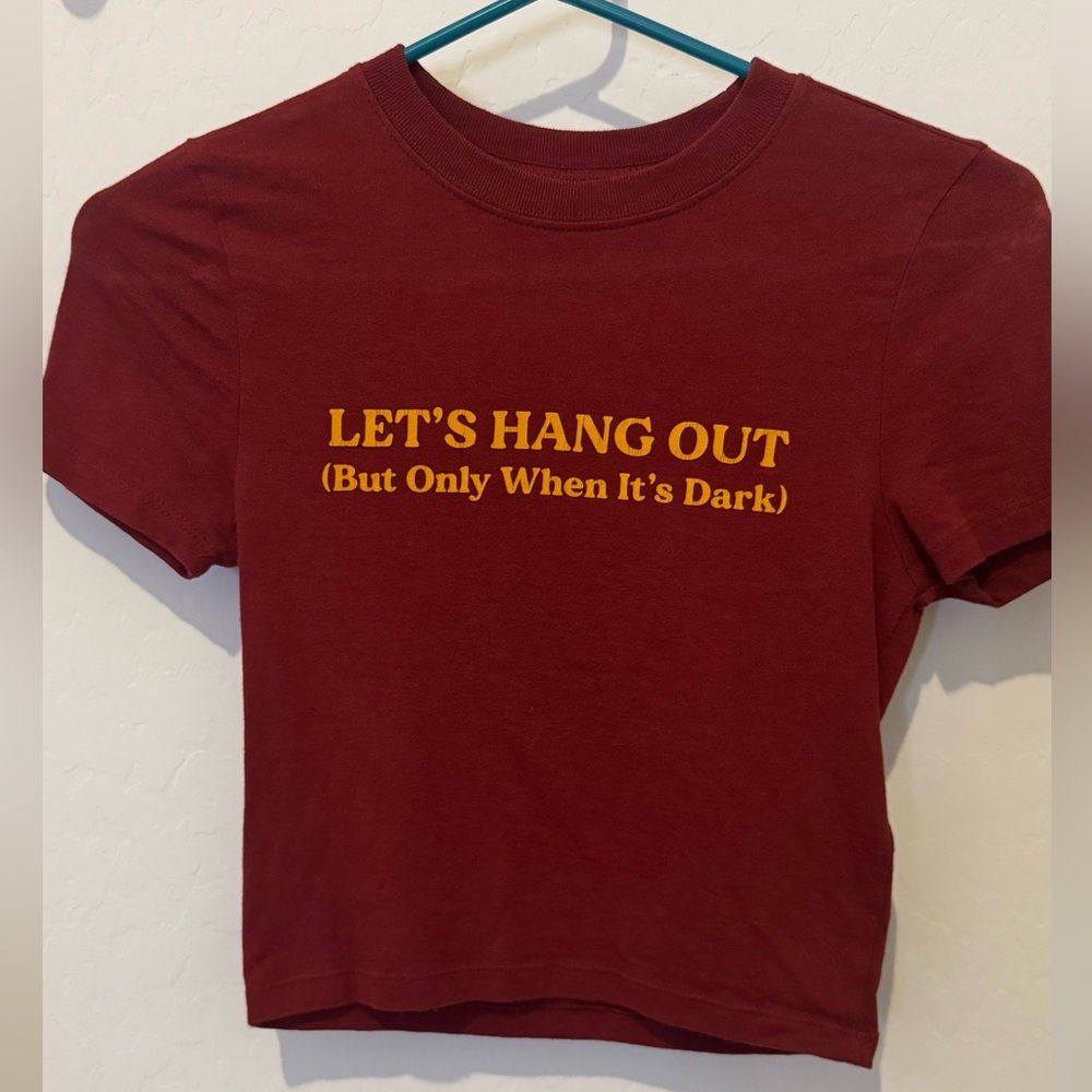 Red baby tee